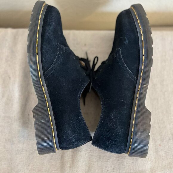 Dr Martens Unisex Black Raw Nubuck Suede 1461 Aw004 Oxfords Sz 12M 13W - Picture 7 of 13